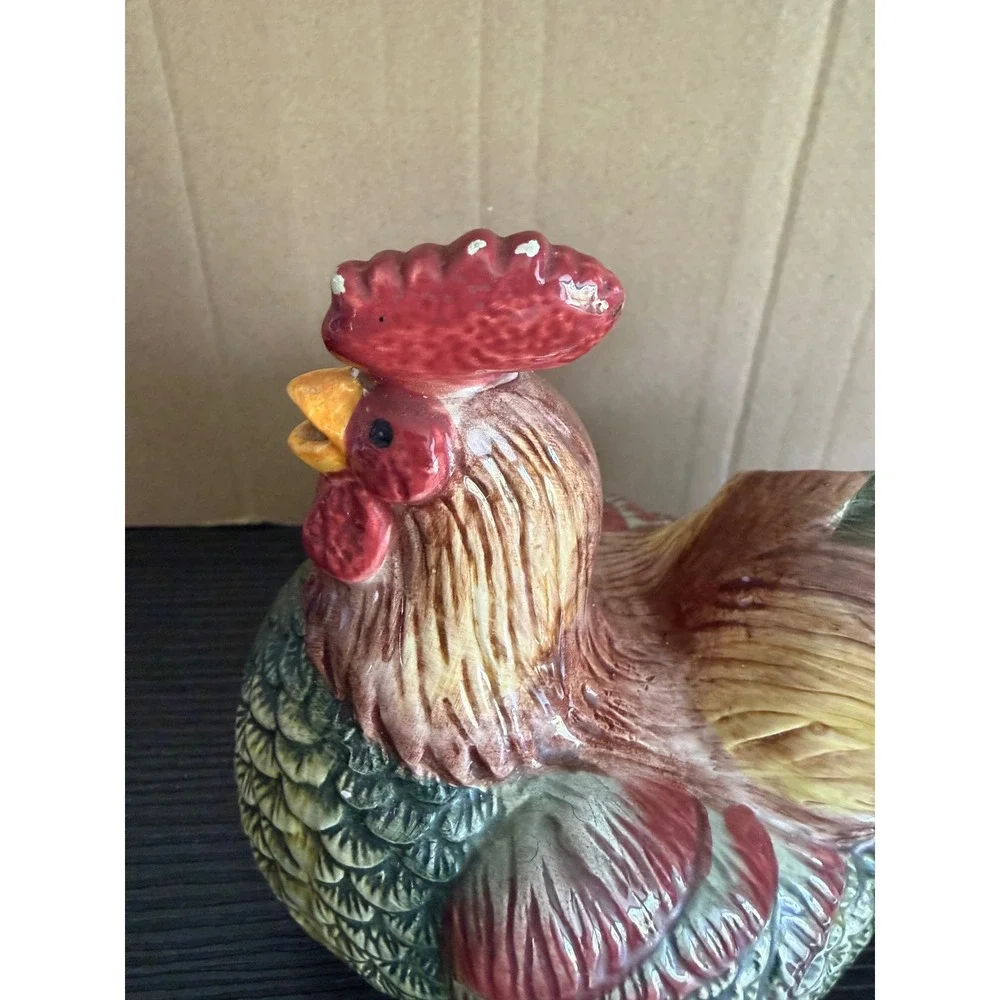 Sakura by Oneida China Ceramic Rooster Figurine Farmhouse Decor Creamer